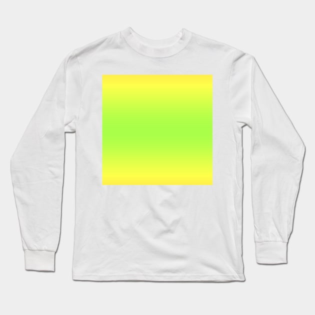 Yellow Green Yellow Gradient Long Sleeve T-Shirt by Whoopsidoodle